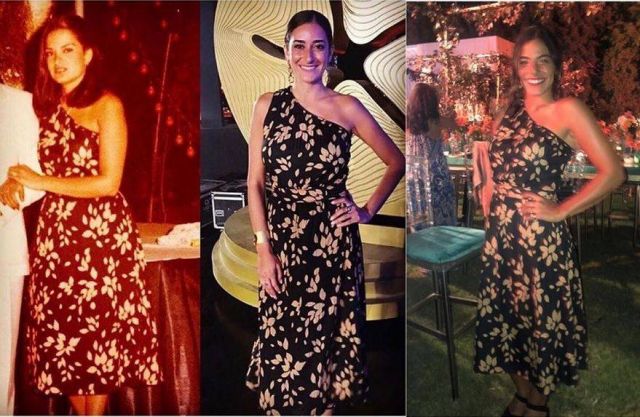 بالصورة – أمينة خليل تتحدى نجمات الجونة بفستان لوالدتها... شاهدوهما ترتديانه