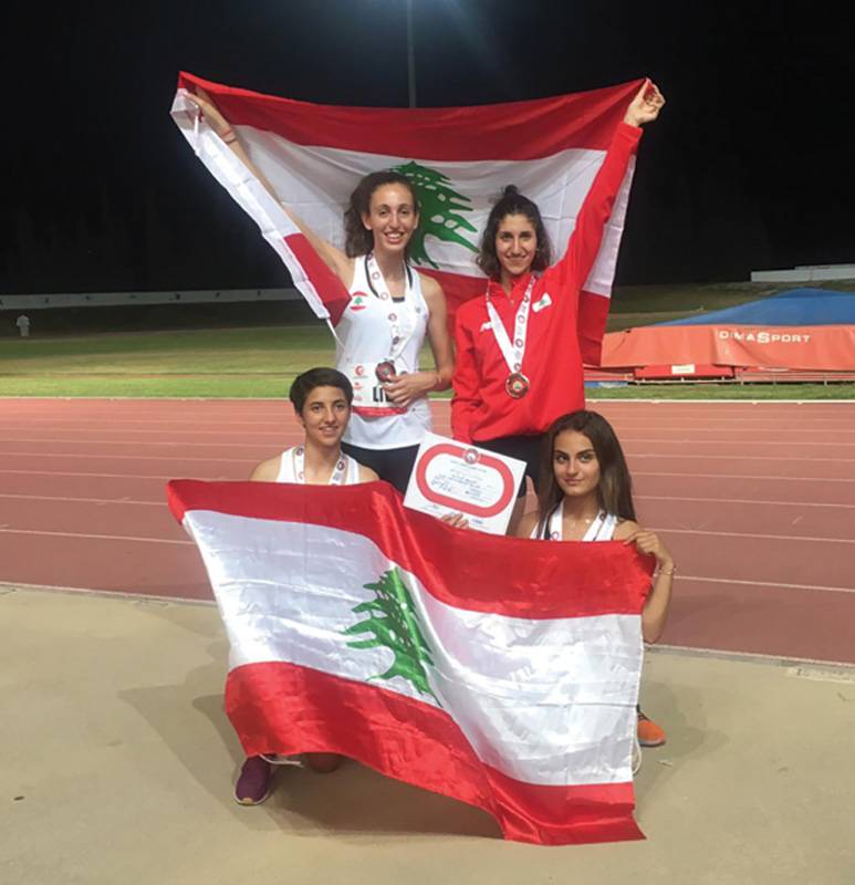 مريم يوسف ليا ديب بطلتا ألعاب القوى