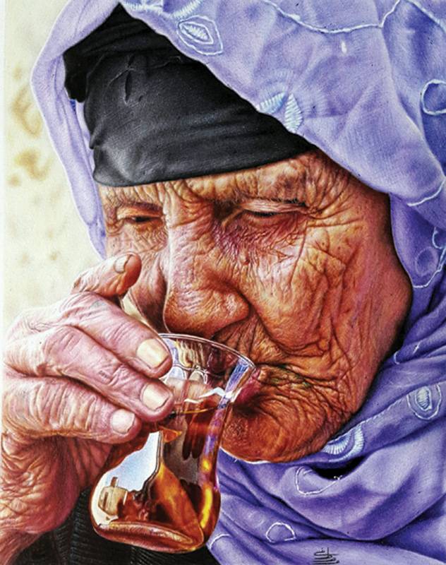 من أعمال الفنان مصطفى خضير