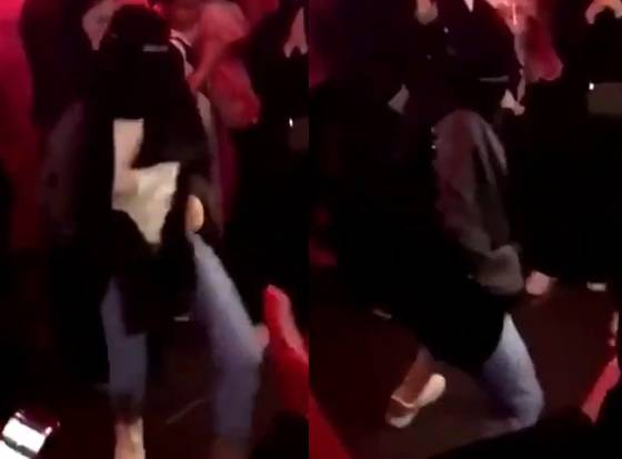 بالفيديو - منقبة تثير الجدل برقصها في السعودية