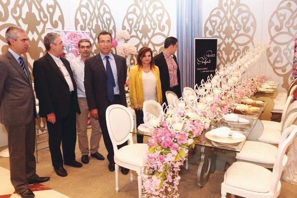 ممثلة وزير السياحة منى فارس وفادي سمعان <br />