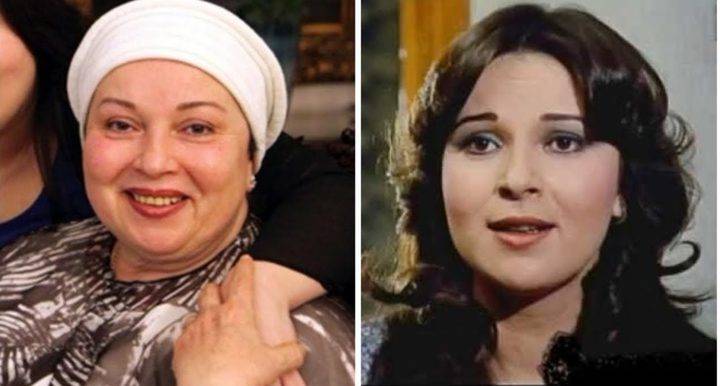 ظهور نادر للفنانة المعتزلة نورا في عزاء هيثم أحمد زكي