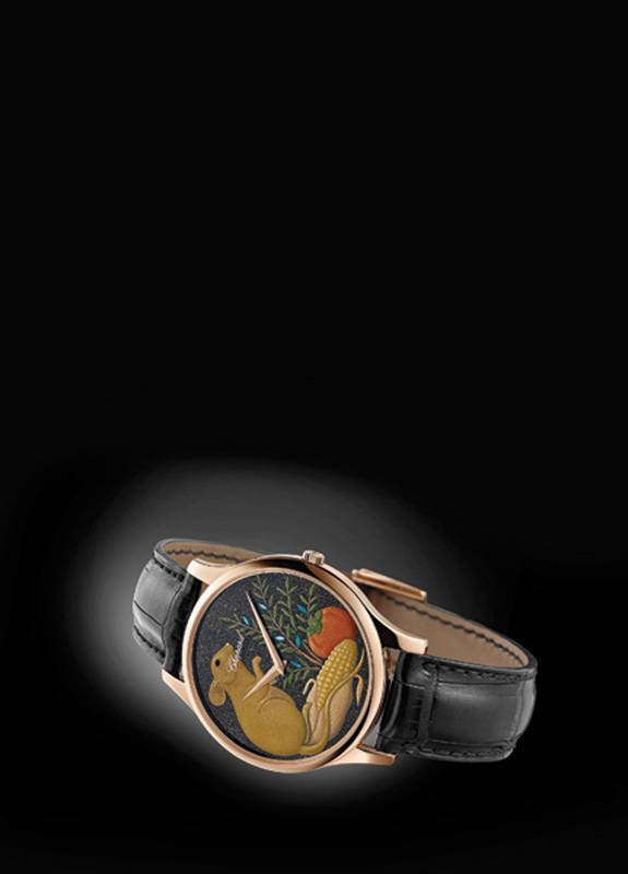 CHOPARD
ساعة تحتفل بعام الجرذ
الصيني رمز التفاؤل والازدهار