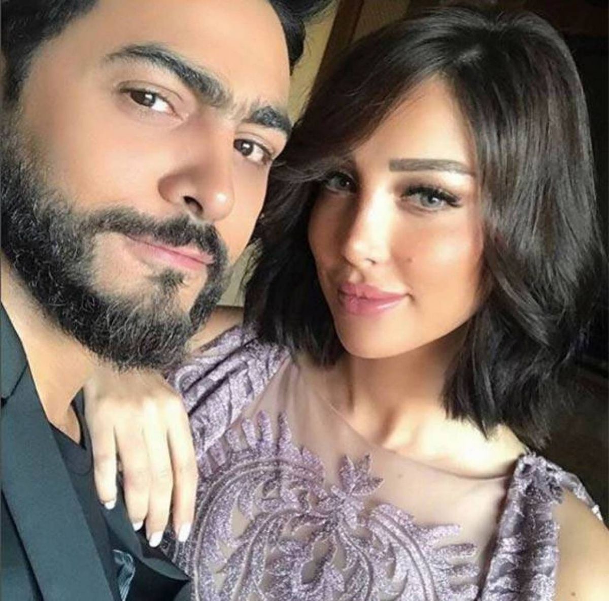 مفاجأة بسمة بوسيل وموقف زوجها تامر حسني