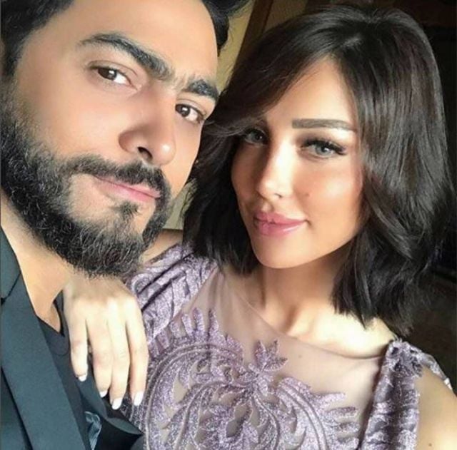 مفاجأة بسمة بوسيل وموقف زوجها تامر حسني