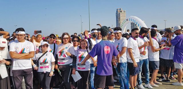 سباق الألوان
يختتم فعالياته في المملكة العربية السعودية
مسجلاً نجاحاً لافتاً بمشاركة ما يقارب 40 ألف متسابق