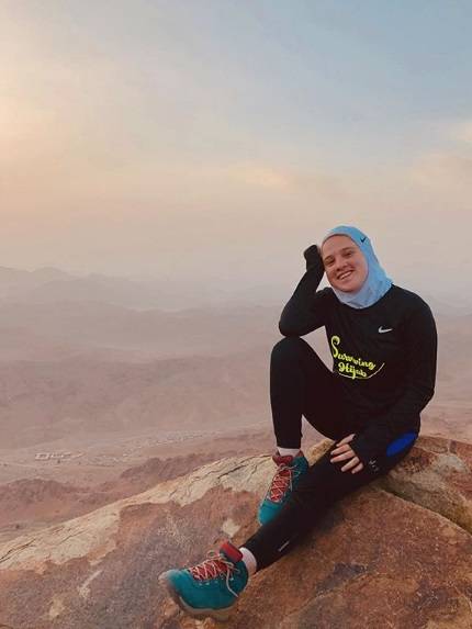 فريدة الشرقاوي على جبل الهيمالايا