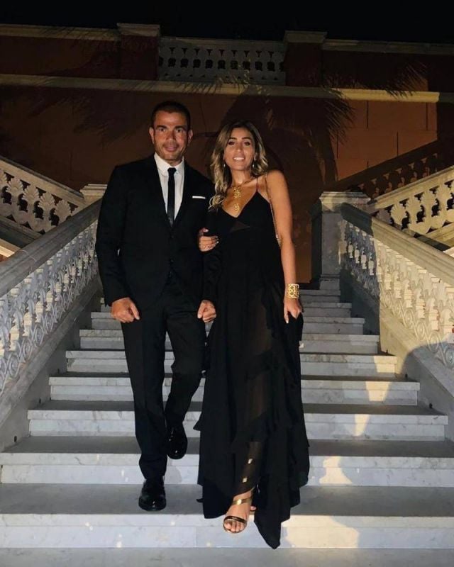 دينا الشربيني وعمرو دياب