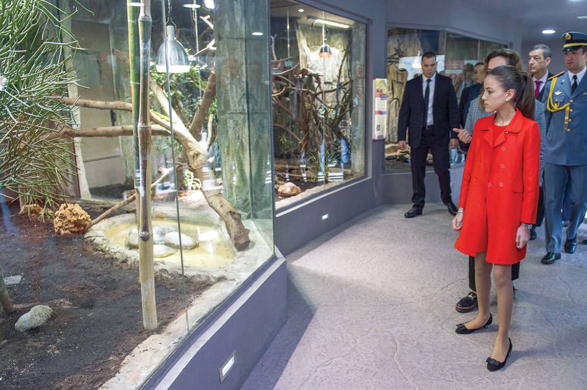 الأميرة للا خديجة 
تفتتح رواق الزواحف الإفريقية