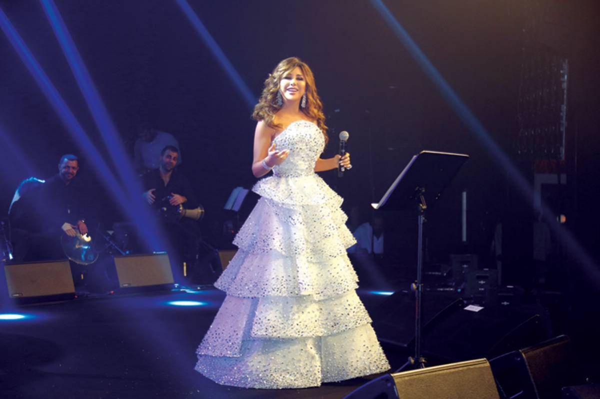 نجوى كرم 
صاحبة أجمل إطلالة لنهاية العام