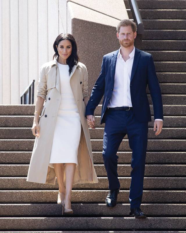 الأمير هاري وزوجته ميغان ماركل
يتنازلان عن مهامهما الملكية