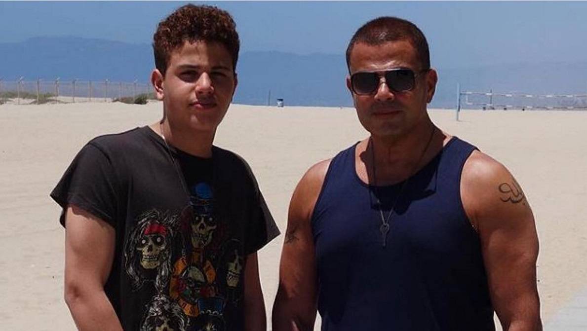 هكذا دعم عمرو دياب إبنه عبد الله بعد طرحه أغنيته الأولى