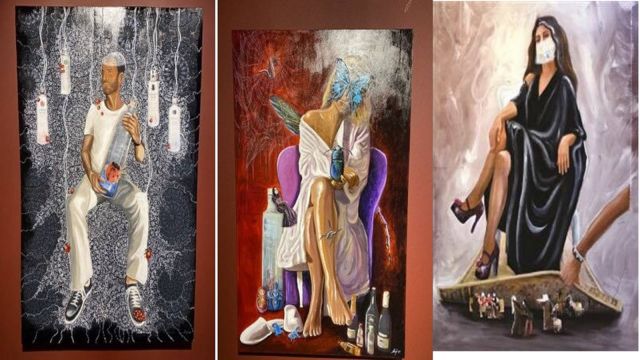 بالفيديو – فنانة خليجية تدافع عن القبل في أعمالها الجريئة