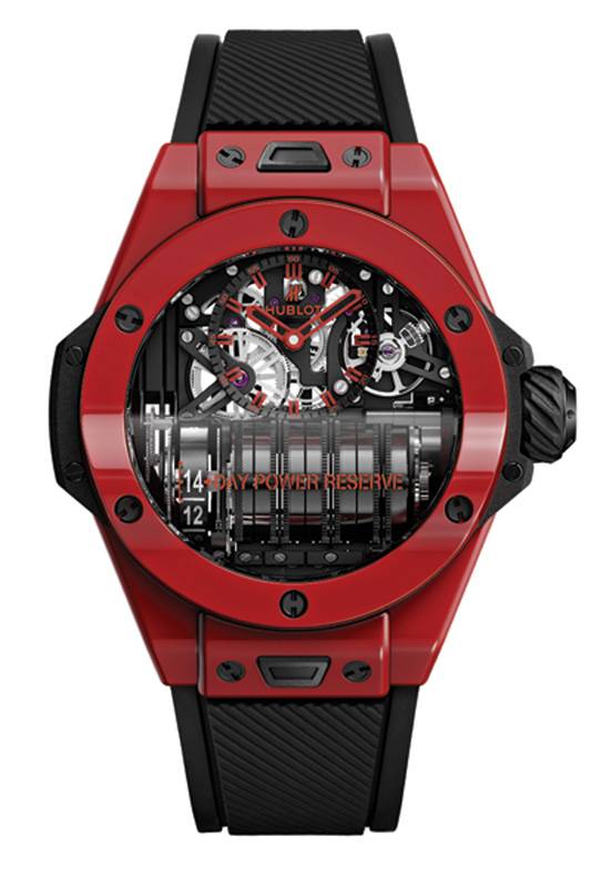 HUBLOT تقدم ساعة ‏BIG BANG MP – 11 RED MAGIC انصهار بلون الشغف