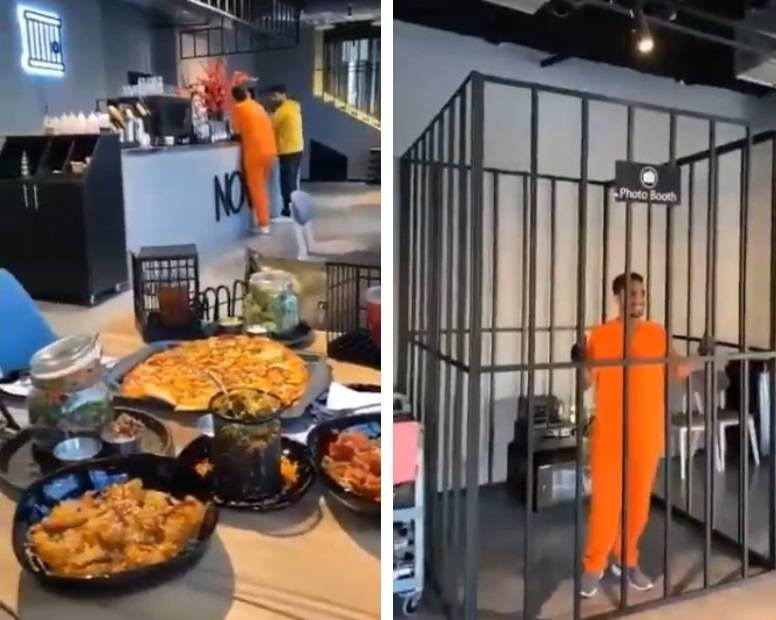 بالفيديو – مطعم على شكل سجن يفاجئ الرواد في السعودية