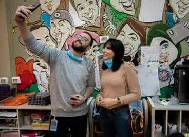 ساندي تحقق أمنية أطفال مرضى السرطان