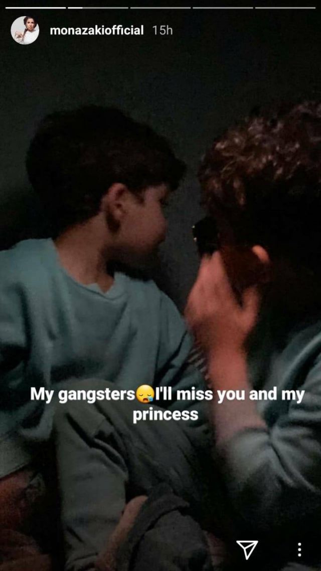 طفلا منى زكي