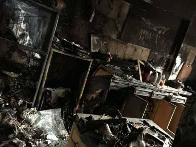 مطبخ الشيف مها الشافعي بعد الحريق