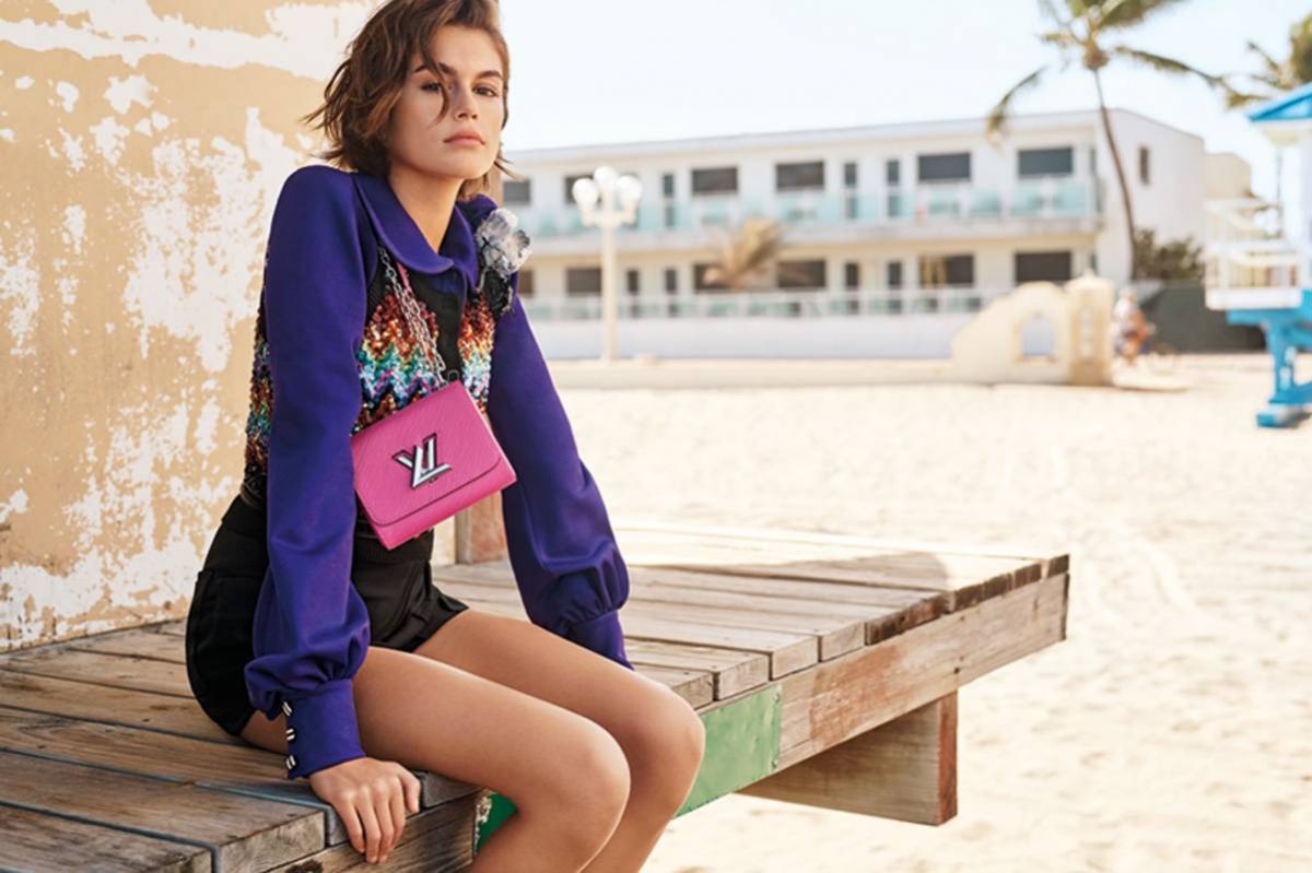 Louis Vuitton & Kaia Gerber الحقيبة والعارضة