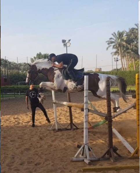 بالفيديو - أحمد السقا يرقص بالحصان