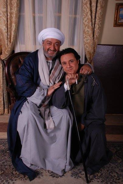 محمد صلاح  مع الفنان الراحل نو رالشريف 