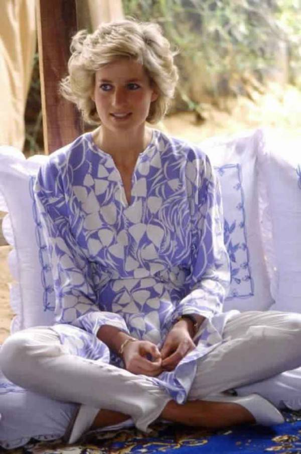 الاميرة ديانا خلال زيارتها الخليجية 