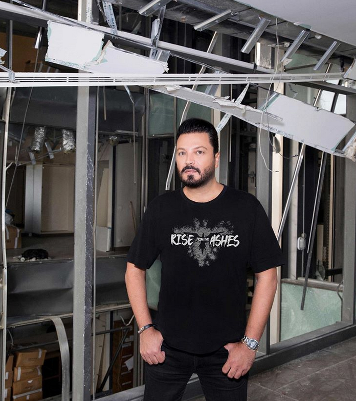 بالصور – زهير مراد ينهض من تحت الركام ومبادرة إنسانية بدعم أشهر العارضات