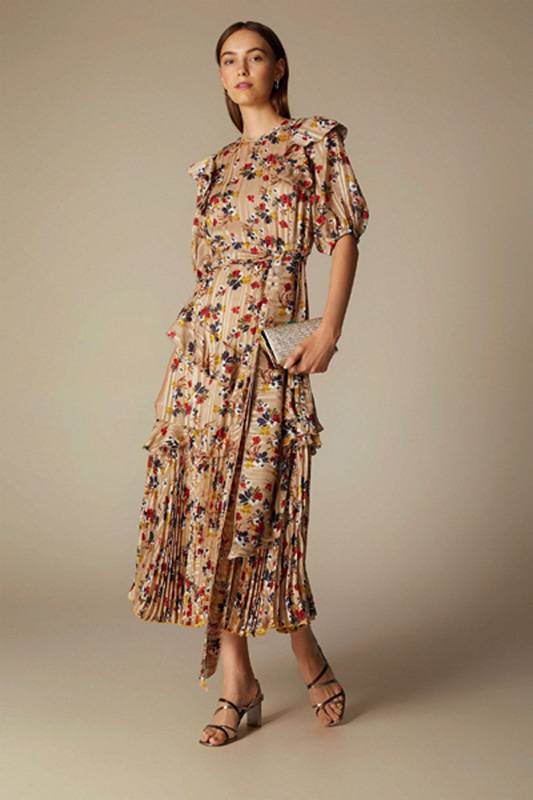 printed fil coupe dress