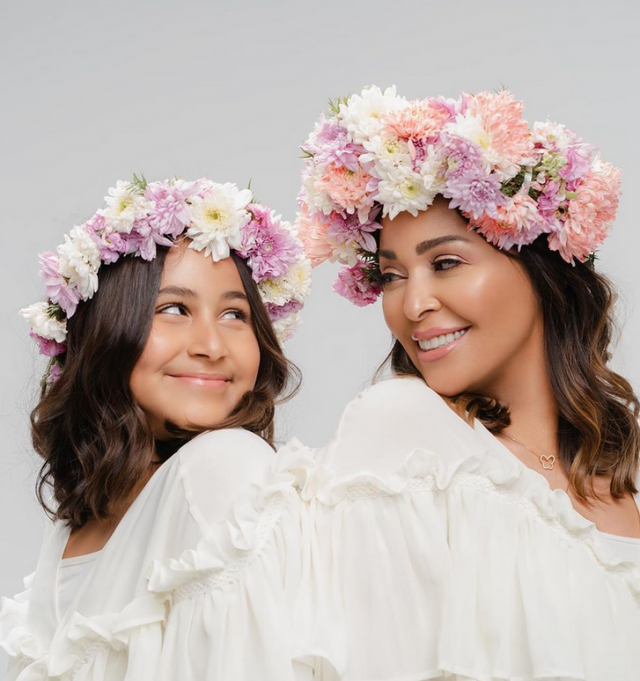 داليا البحيري وابنتها قسمت 