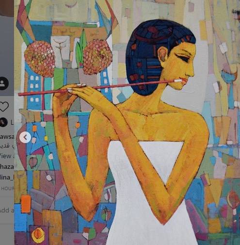 صورة فرعونية استوحت منها سوسن بدر جلسة تصويرها