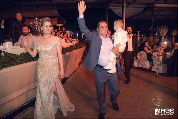 المنتجان نايف وديالا الأحمر في احدى المناسبات