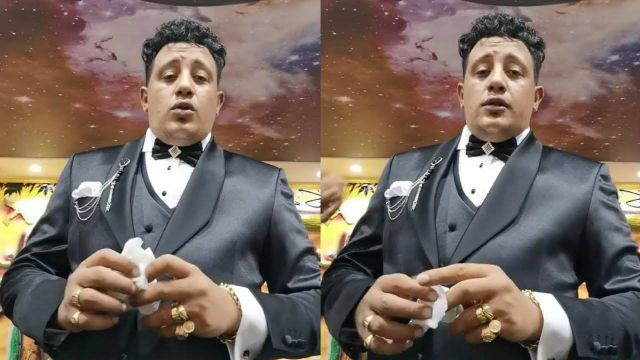 بالفيديو - حمو بيكا ببدلة فرح ويستغيث