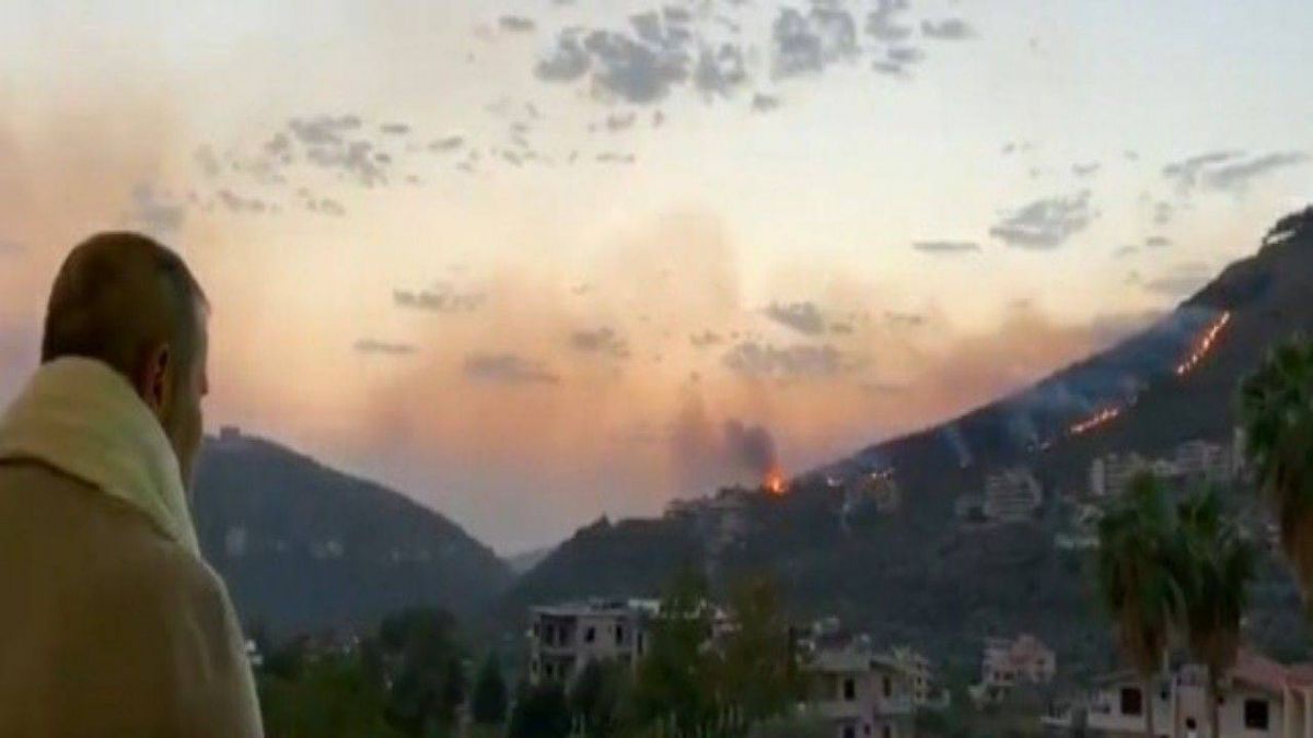 بالفيديو - حرائق سوريا تصل الى مسقط رأس جورج وسوف: 