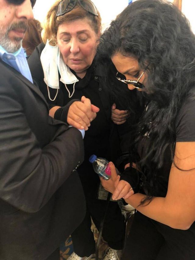 سهير رمزي في الجنازة