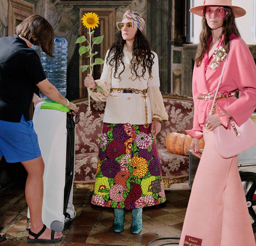 الحملة الدعائية لدار غوتشي: حين صار فريق التصميم عارضي أزياء