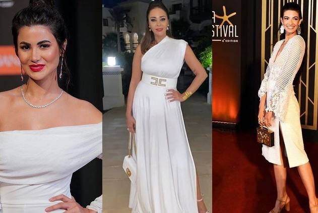 النجمات يتنافسن بفساتين متنوعة بالأبيض... من الأجمل؟