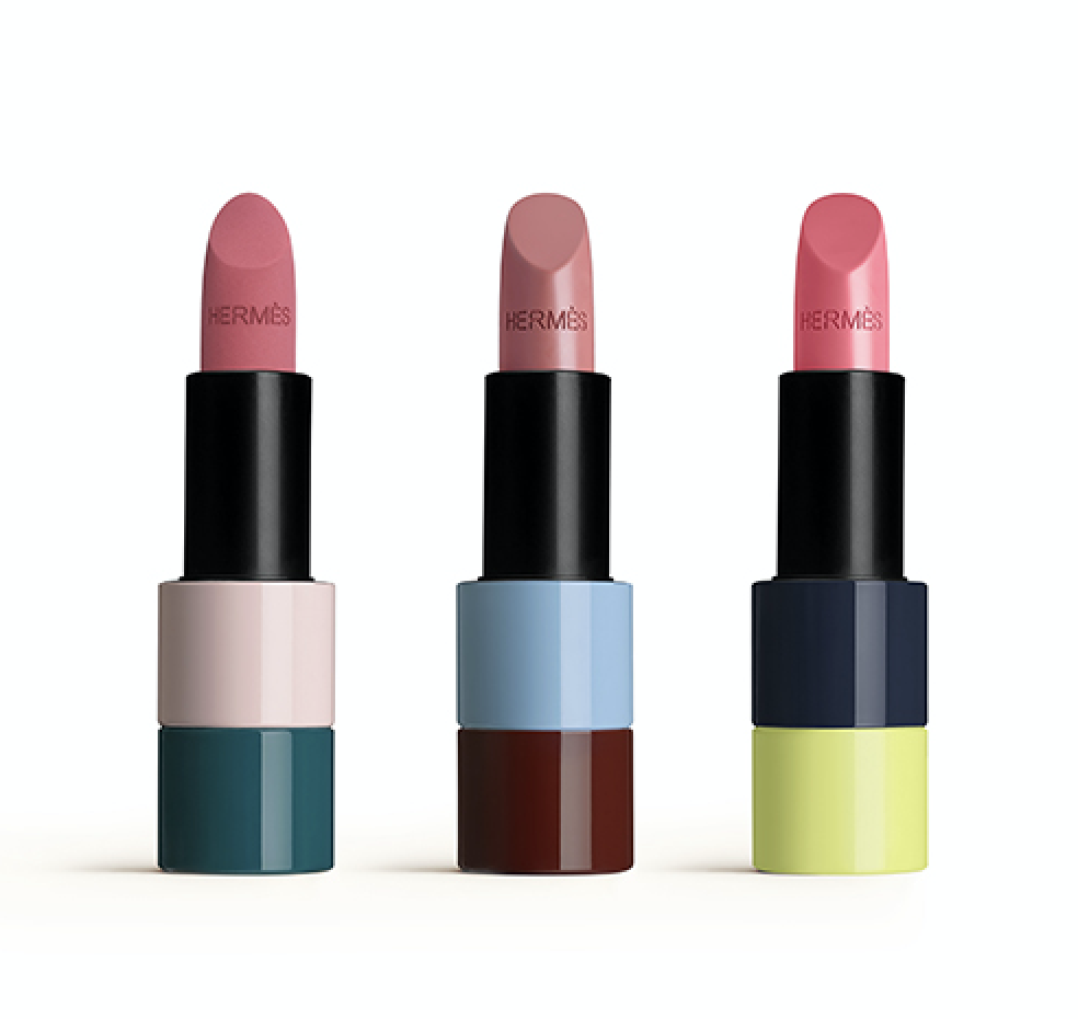 ثلاثة تدرجات لونية محدودة الكمّية من أحمر الشفاه الفاخر Rouge Hermès
