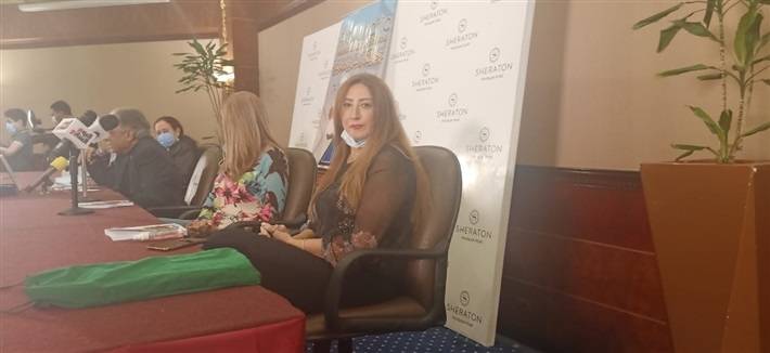 أول ظهور لعبير فريد شوقي بعد إصابتها بكورونا