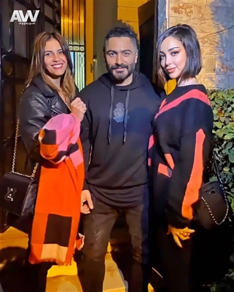 الظهور الأول لتامر حسني وبسمة بوسيل بعد أزمة الانفصال