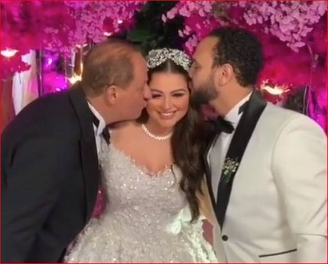 ظهور نادر لعلاء وجمال مبارك في زفاف هنادي مهنى وأحمد صالح