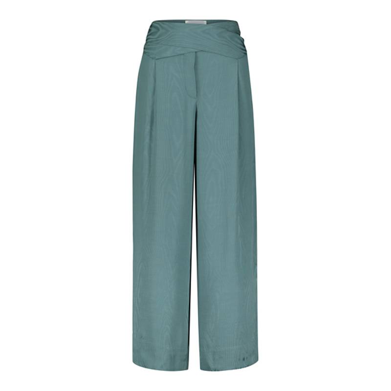 Teal Moiré Wrap Culotte