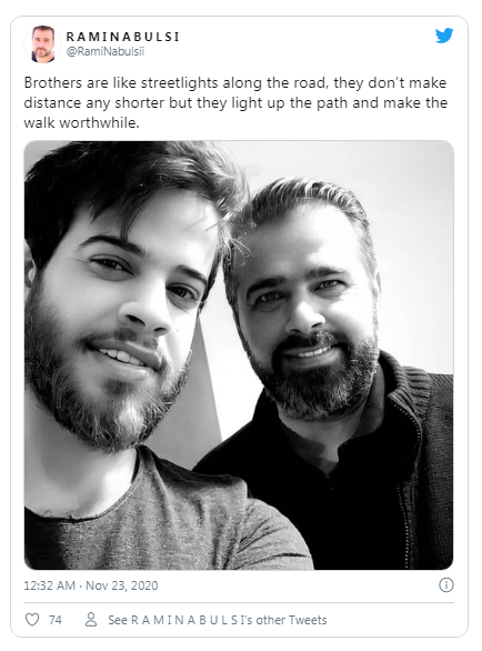 أدهم النابلسي وشقيقه 