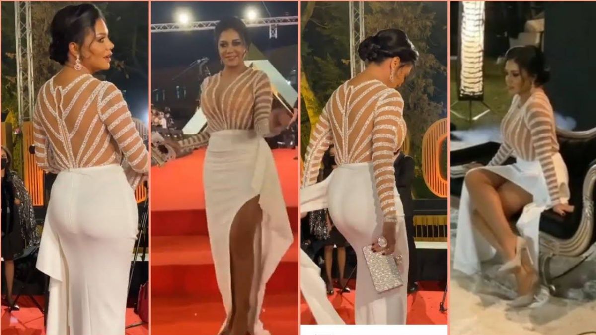 بالفيديو - في ختام مهرجان القاهرة... رانيا يوسف تتخطّى حدود الجرأة بأضيق فستان