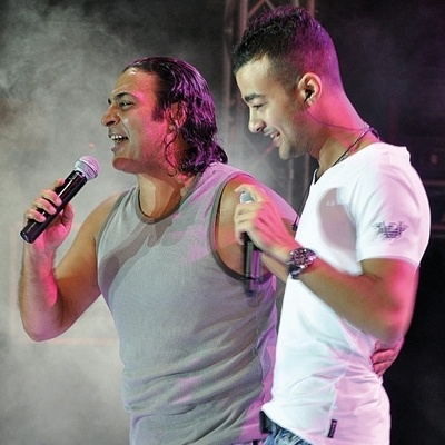 عضلات حميد الشاعري في حفل هيثم شاكر