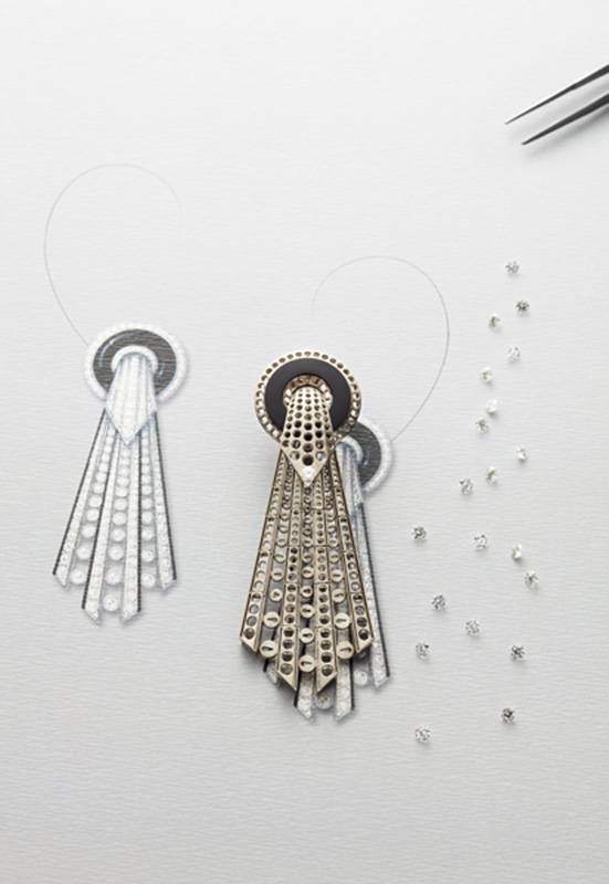 Lavallie`re-Diamants earrin