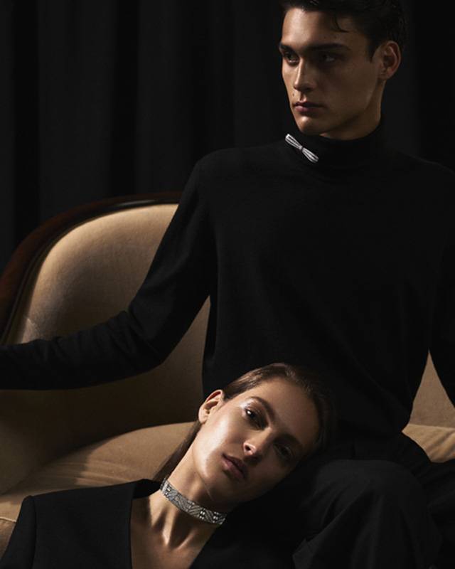 Noeud Diamants brooch & Rub