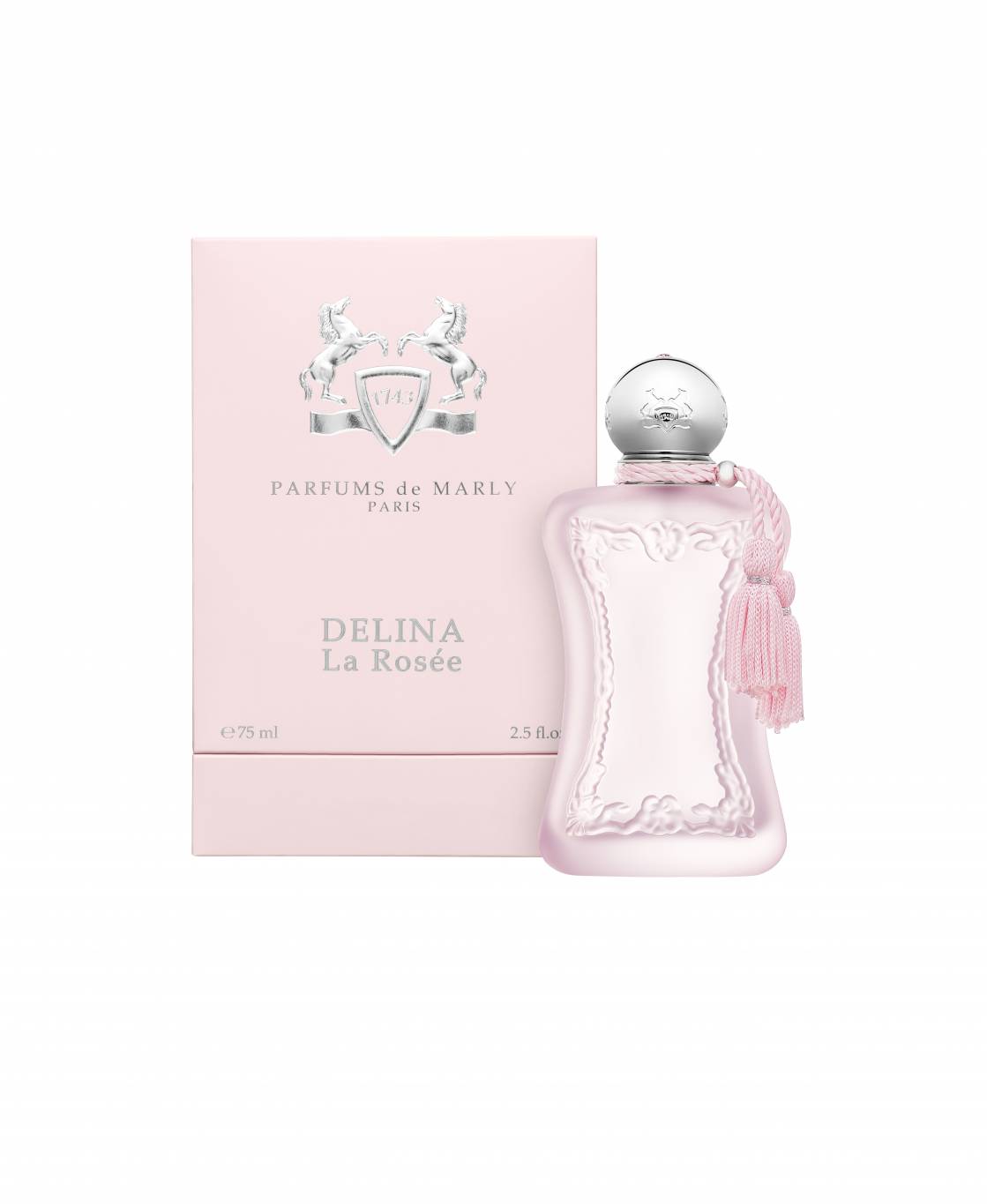 عطر Delina La Rosée من Parfums De Marly زجاجة عطر أنيقة ليوم الحب