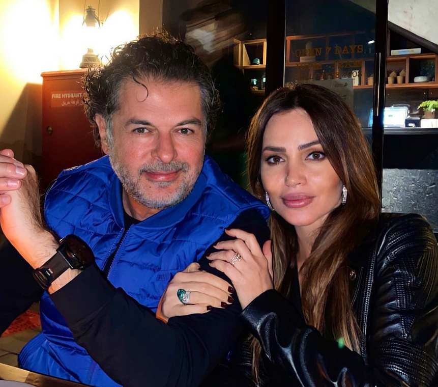 بالفيديو – راغب علامة يُبكي زوجته جيهان على الهواء