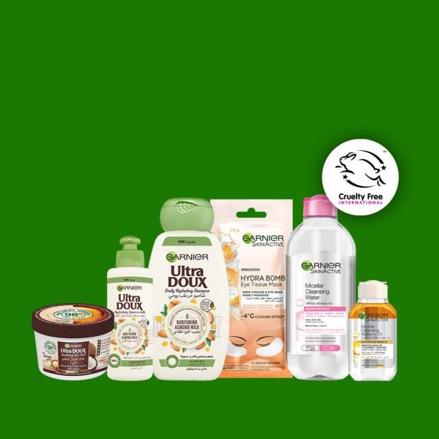 منتجات غارنييه موافق عليها رسميا من قبل منظمة Cruelty Free International