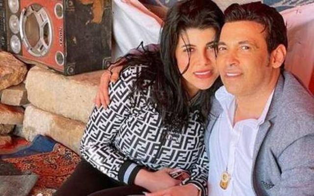 سعد الصغير وزوجته برلنتي عامر